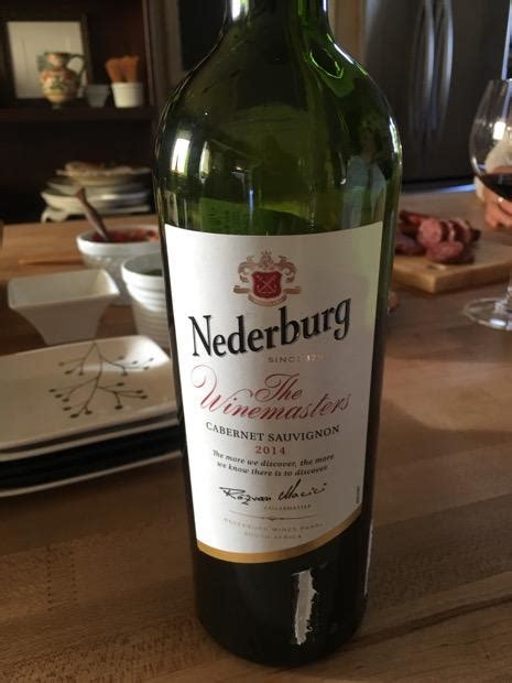 2014 Nederburg Cabernet Sauvignon The Winemaster S Reserve South