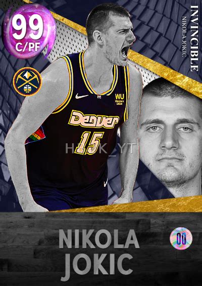 NBA 2K22 2KDB Custom Card Nikola Jokic