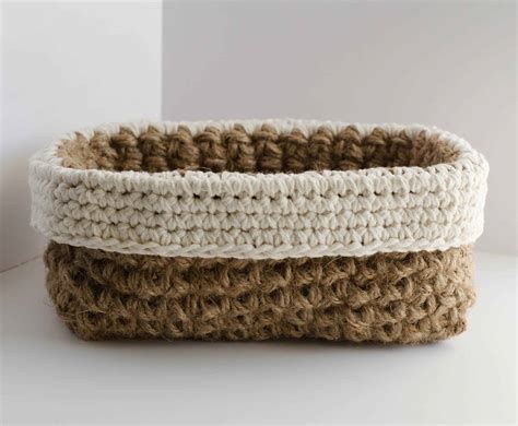 Crochet Jute Basket Pattern Crochet 365 Knit Too