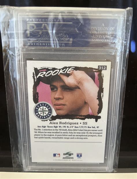 Puntuaci N Alex Rodriguez Psa Gem Mt Ebay