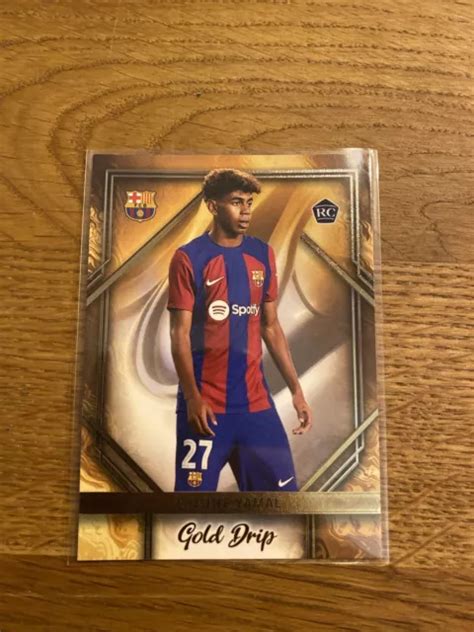 TOPPS BARCELONA TEAM Set Lamine Yamal Gold Drip Insert EUR 5 00