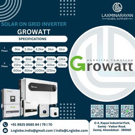 Growatt Solar Inverter On Grid Kw Ph Mic Tl X At Rs