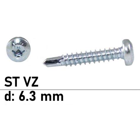 DIN 7504 Bohrschrauben TX Form N Stahl Verzinkt Durchmesser 6 3