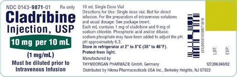 Cladribine - FDA prescribing information, side effects and uses