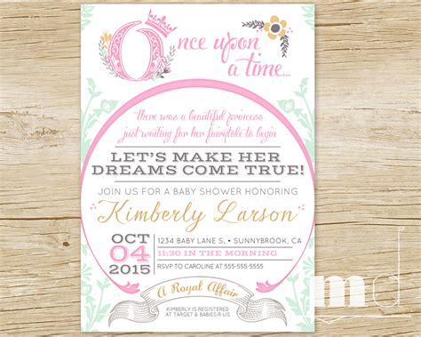 Once Upon A Time Invitation Template • Business Template Ideas