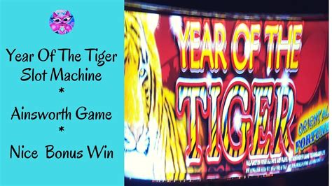 Year Of The Tiger Slot Machine Ainsworth Game Nice Bonus Win Ms