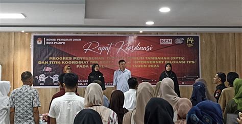 KPU Palopo Gelar Rakor Progres Penyusunan DPTb Dan Titik Koordinat TPS