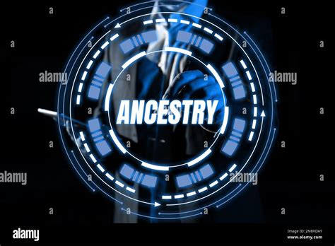 Signe De Texte Indiquant Ancestry Mot Crit Sur L Histoire Ou Le