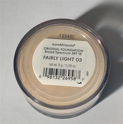 Bareminerals Original Foundation Spf 15 Fairly Light 03 028 Oz 8 G