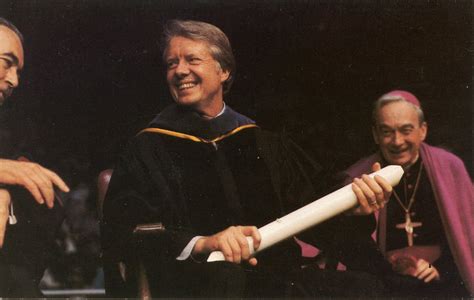 President Jimmy Carter receiving Honorary Degree at University of Notre