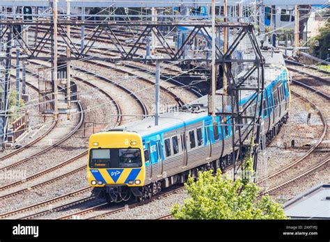 Melbourne Train Network In Australia Stock Photo Alamy