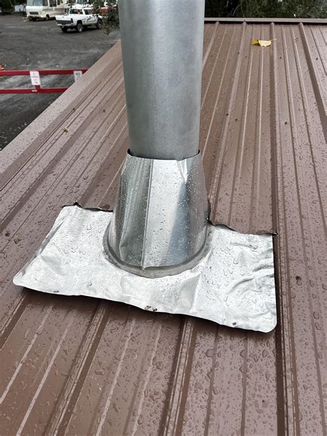 Metal Building Roof Stove Pipe Chimney Pipe Flashing/Boot For Metal