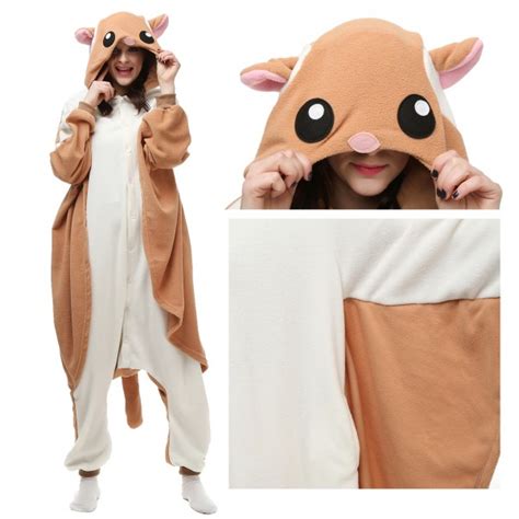 Flying Squirrel Onesie for Adult Kigurumi Animal Pajamas - Hionesies