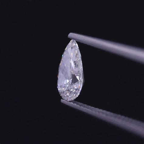 White Pear Cut Lab Grown Diamond Vvs Clarity Hpht Diamond China Lab