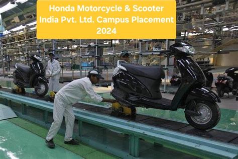 Honda Motorcycle And Scooter India Pvt Ltd Campus Interview 2024 Iti