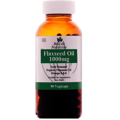 Biolife Flax Oil 1000mg 90s Mediboom