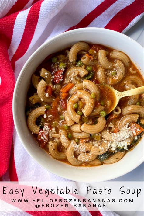 Easy Vegetable Pasta Soup