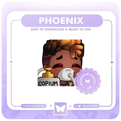 Animated Phoenix Valorant Copium Emote For Twitch And Discord Etsy