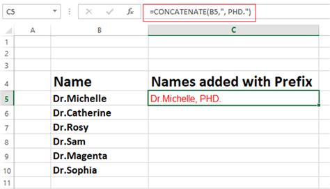 How To Add Prefix And Suffix To Entire Column In Excel