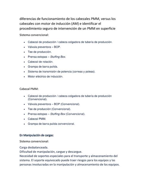 Actividad 6 Motores Pmm Diferencias De Funcionamiento De Los