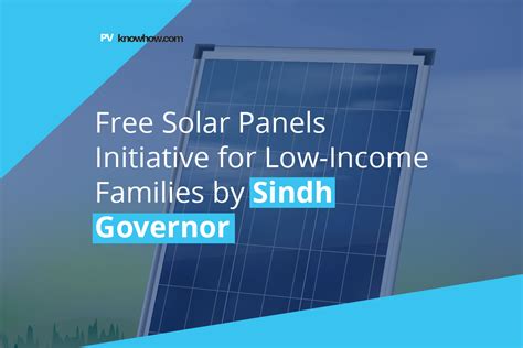 Sindh Governors Free Solar Panels For Low Income Families