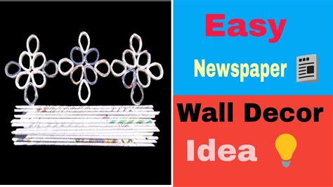 Transforming Waste Into Home Decor Easy DIY Newspaper Wall Hanging