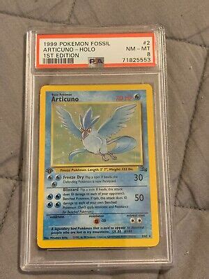 Pokémon TCG Articuno Fossil 2 Holo 1st Edition Holo Rare eBay