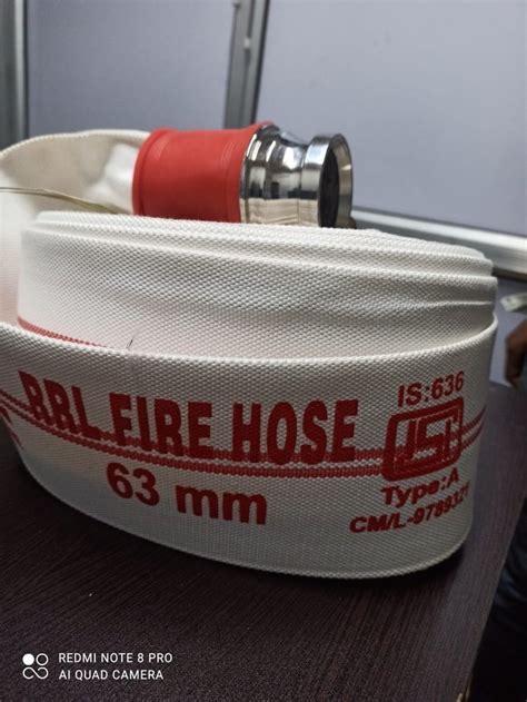 Rrl Canvas Hose Pipe Type A Mtr Long With Ss Male Female Coupling Gi