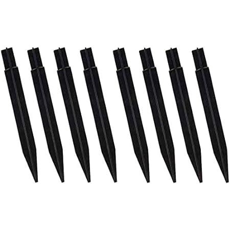 Amazon EVOSUMMER 8 PCS X 8 25 Plastic Ground Spikes Solar Torch