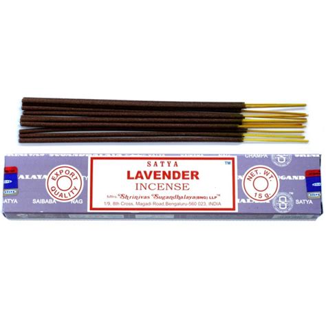 Satya Lavender Regular Incense Sticks 12 Boxes Per Display 15 Sticks