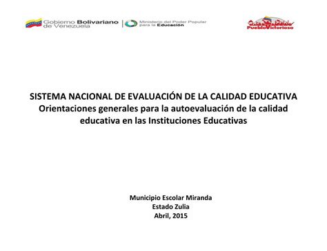 Pdf Autoevaluacion Calidad Educativa Dokumen Tips