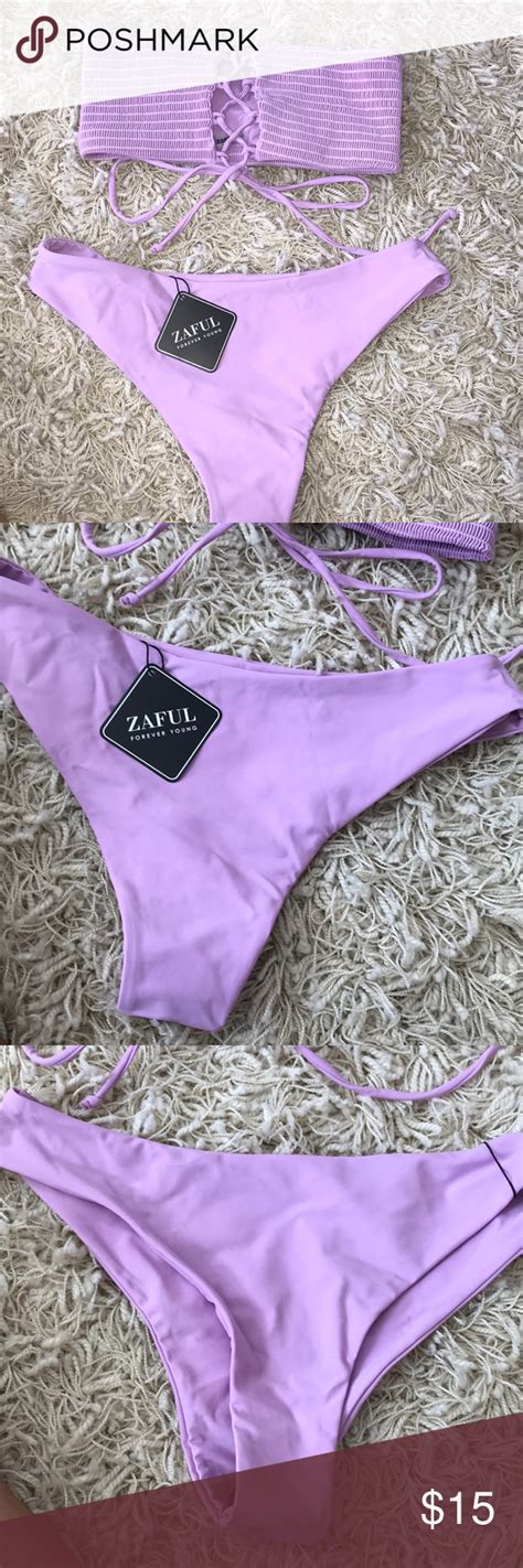 Lilac Zaful Bandeau Bikini Bikinis Bandeau Bikini Bandeau