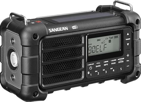 Sangean Mmr Emergency Radio Crank Solar Black With Dab Med Dab