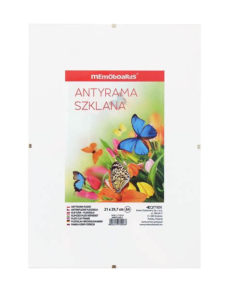 Antyrama Szklana X Cm Kategorie Prezentacja Plakat W I Zdj