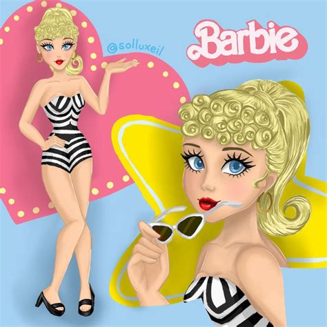 Barbie movie fan art by @solluxeil on IG en 2024 | Dibujos para niños, Barbie princesa, Barbie