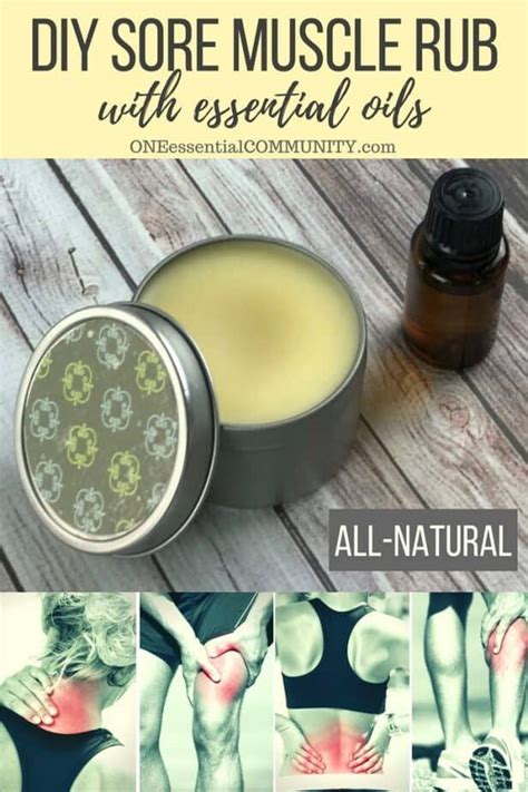 Diy Sore Muscle Rub With Essential Oils One Essential Community