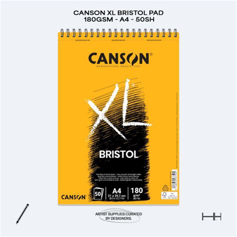 Canson XL Bristol Pad A4 50 Sheets 180gsm Lazada PH