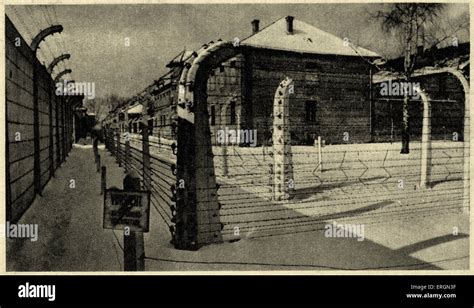 El campo de concentración de Auschwitz vista de la barraca 11 con