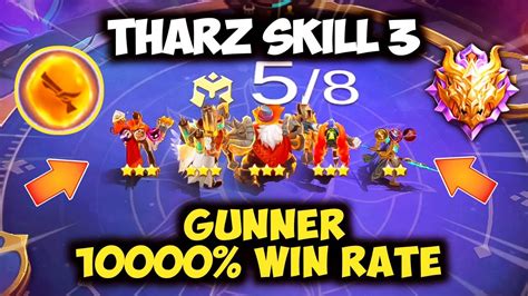 THARZ SKILL 3 GUNNER 10000 WIN RATE COMBO THARZ 3 MAGIC CHESS