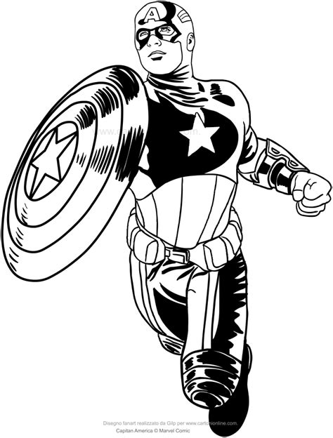 El Capitan America Para Colorear Rincon Dibujos Images And Photos Finder