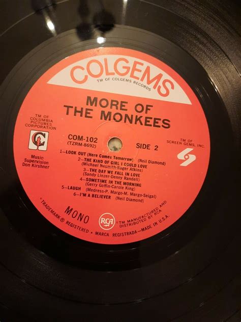 More Of The Monkees Vinyl LP Album Mono Colgems EBay