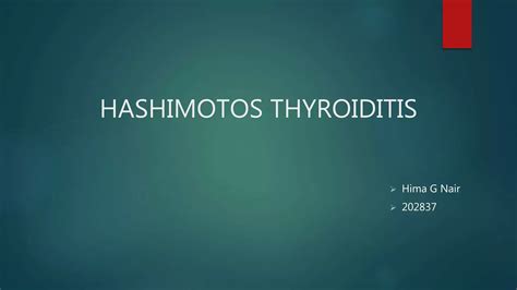 Hashimotos Thyroiditis Ppt