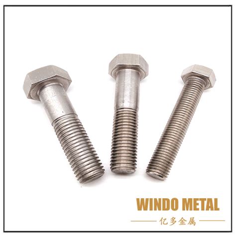 Din933 Stainless Steel Ss304 A2 70 Full Thread Hex Bolt Bolt Nut By