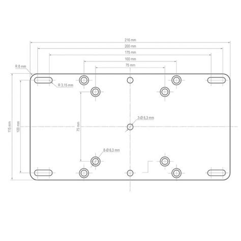 Adapterplatte VESA 200 x 100 / 100 x 200 mm