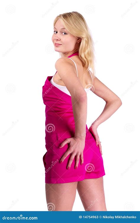 Femme Blonde Attirante Image Stock Image Du Regarder 14754963