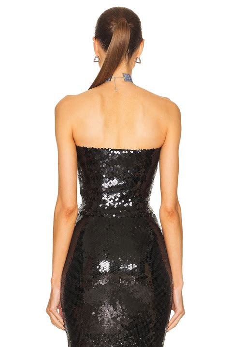 The Andamane Gwen Tube Top In Black Fwrd