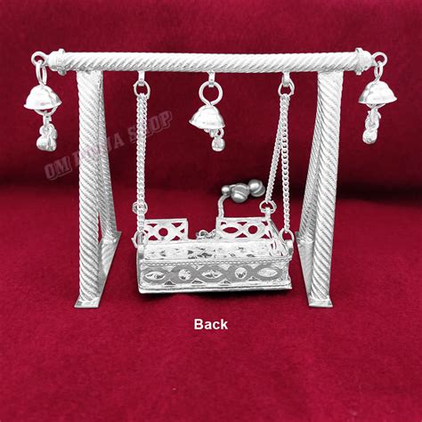 Buy Swing Jhula for Laddu Gopal in Pure Silver online