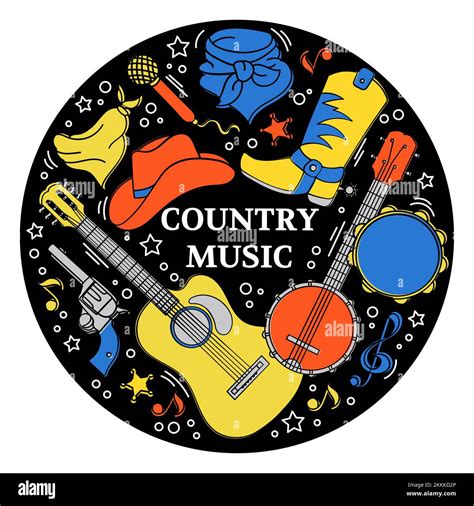 Country Western Music Clipart