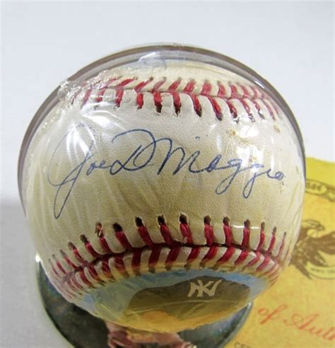 Bidspirit Auction Joe Dimaggio Autographed Baseball