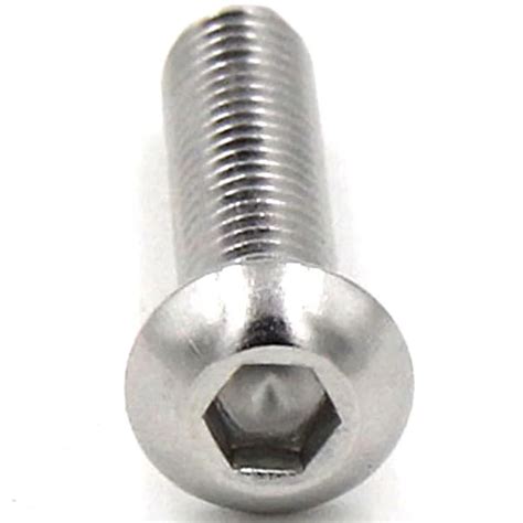 A Stainless Steel Hex Allen Socket M Socket Button Head Screw Dome